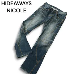 00s Y2K HIDEAWAYS nicole コーティングフレア デニム 00s Y2K HIDEAWAYS nicole コーティングフレア デニム 00s Y2K
