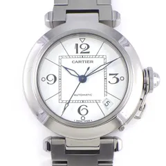カルティエ Cartier 腕時計 パシャC W31074M7 デイト 夜光インデックス 夜光針 ホワイト文字盤 SS 自動巻き 【中古】のサムネイル