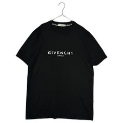 GIVENCHY(ジバンシィ) Logo Print Crew Neck T-Shirt ロゴ プリント クルーネック Tシャツ BM70K93002 M ブラック