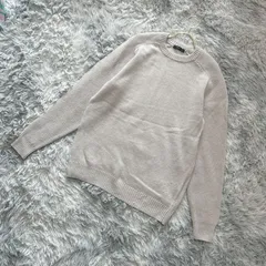 【COMME CA  ISM】コムサイズム  ニット【M】大人カワイイ  カジュアル  メンズ  ベージュ系  明るい薄茶色  【送料無料】