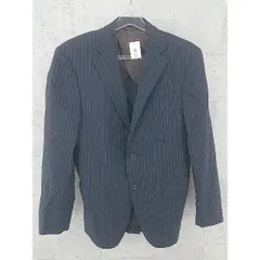 ◇ Mr.Junko ミスタージュンコ ストライプ 長袖 2B テーラード ジャケット 94YA7 ブラック *  【1002797746313】