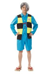 ゲゲゲの鬼太郎公式 鬼太郎コスチューム コスプレ アニメ 衣装 コスチューム セット  仮装 ハロウィン ちゃんちゃんこ ユニセックス フリーサイズ 男女兼用 ブルー