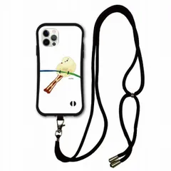 [iPhone14 Pro] スマホショルダー付 アニマル柄 動物 iPhone15 Pro i-coronケース iPhone 14 Pro 14 Plus 13 12 11 XR スマホケース 肩掛け 斜め掛け スマホ ショルダーストラップ シマエナガ 島