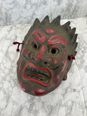 神仏の仮面【十二神将「伐折羅（バサラ）大将」】　：　彫像・民芸品・美術工芸品・お面・オブジェ・壁掛け