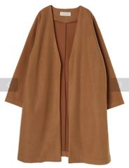 新品　chocol raffine robe 着流しコーディガン　キャメル