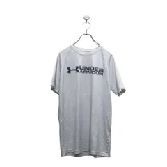 UNDER ARMOUR 半袖 ロゴ Tシャツ アンダーアーマー S ホワイト スポーツウェア 古着卸 アメリカ仕入 a604-6422