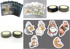 【中古】グッズセット 全6種セット ステーショナリーセレクション 「一番くじ mofusand ～月のうさにゃんのほしあつめ～」 G賞