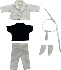 AXLUCE オビツ11 服 スーツセット オビツドール OB11(ホワイト)