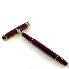 MONTBLANC モンブラン 万年筆 マイスターシュテュック MEISTERSTUCK ボルドー ペン先 14K 刻印 585 箱【OE-961】