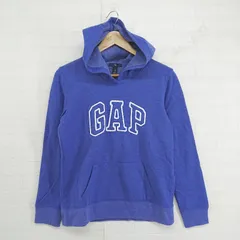 ◇ GAP ギャップ 裏起毛 長袖 プルオーバー パーカー サイズS ネイビー メンズ P  【1301120004961】