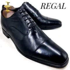 REGAL リーガル 内羽根式ストレートチップ Y817 黒 ブラック 25cm　革靴 フォーマル 本革 本皮 メンズ