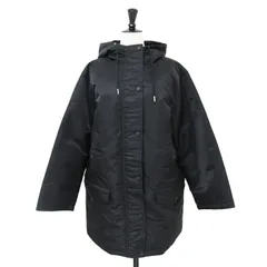美品 Theory セオリー コート ブラック 黒 サイズ:P(5～7号) 23秋冬 フード ダウン コート / Aero Nylon ST Parka P パーカー ミディ丈 ナイロン アウター ジャケット 上着【レディース】のサムネイル