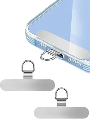 aerix スマホストラップ ストラップホルダー 頑丈 薄型金属ステンレス製 ショルダー 落下防止 携帯ストラップ スマホショルダー 全機種対応(2個シルバー)