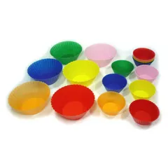 【 新品 未開封 】 ユーロキッチン シリコンマフィンカップ小12＋大6枚組 HICKTS33GM1246 未使用 送料無料