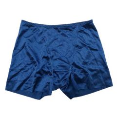 【新品】ボクサー型シルキーショーツ(ネイビー) [ L ]