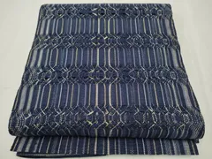 平和屋着物●八寸名古屋帯　もじり織　吉祥文　正絹　逸品　CAAR7915hy