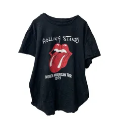 the Rolling Stones 半袖 プリントTシャツ 2XL ブラック ローリングストーンズ バンT ロックT カットオフ 古着卸 アメリカ仕入 a705-6269
