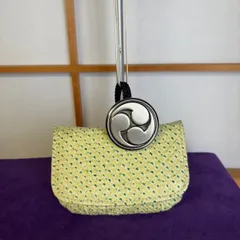 煙草入れ刺繍紫陽花前金具　木の実金工金具根付 煙草入れ刺繍紫陽花前金具 木の実金工金具根付 （煙草入れ前金具