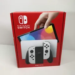 【中古美品】 未使用 Nintendo Switch 任天堂 スイッチ (有機ELモデル) Joy-Con(L) (R) ホワイト 本体 【034-250407-nm-09-fuz】