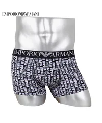 エンポリオアルマーニ ボクサーパンツ メンズ 1枚 前閉じ 下着 emporio armani ea ローライズ s m l xl  ダークブループリント 【メール便】 正規品 新品 男性 517439