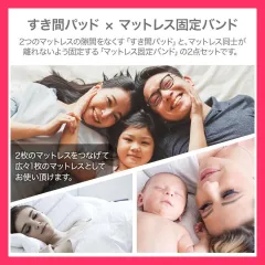 ★売れ筋★ ベッド 隙間 埋める 隙間パッド クッション すきまパッド すきま マットレス隙間パッド 布団 マットレスバンド 洗えるのサムネイル