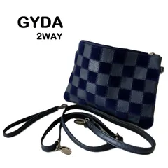 【GYDA/ジェイダ】2way クラッチ＆ショルダーバッグ 異素材ミックスバッグ（中古）