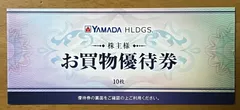 ヤマダ電機　株主優待券　3000円分のサムネイル