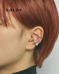 【SALE】GOLDY/ゴールディ/クロス ライン パール 3PCS セット イヤーカフ/アクセサリー/2230906のサムネイル