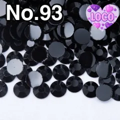 ブラック【no93】2000粒　ラインストーン　高分子ストーン　ミルキーストーンdiy用、専用接着剤　アイドルのデコうちわ デコパーツ　デコうちわ　ネイル　ネイルストーン　デコレーションパーツ