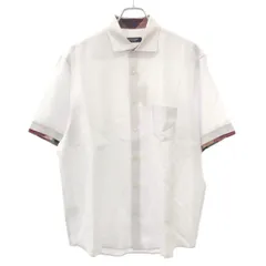 BLACK LABEL CRESTBRIDGE ブラックレーベルクレストブリッジ リネンポリエステルショートスリーブシャツ 51M61-561-02 ホワイト LL