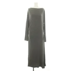 バナナリパブリック BANANA REPUBLIC LS ASYM WOOL J ワンピース 長袖 ロング L グレー /NR ■OS