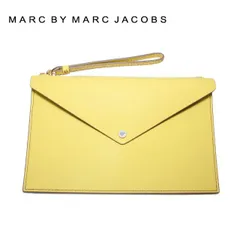 マークバイマークジェイコブス バッグ MARC BY MARC JACOBS クラッチバッグ MBMJ M0006060 Large Envelope Zip Pouch Color 744 イエロー系 Banana Creme Multi レディース 革