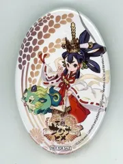 【中古】バッジ・ピンズ サクナヒメ&タマ爺 オリジナルお米型缶バッジ 「PS4/Switchソフト 天穂のサクナヒメ」 楽天ブックス購入特典