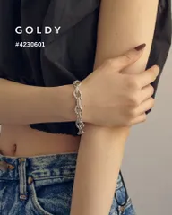 【SALE】GOLDY/ゴールディ/ダブル チェーン ボリューム マンテル ブレスレット/アクセサリー/4230601のサムネイル