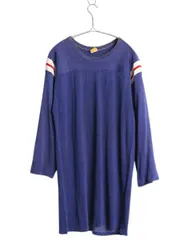 【お得なクーポン配布中!】 30s USA製 Empire Athletic Supply Co フットボール Tシャツ メンズ L ヴィンテージ 七分丈 ロンT 長袖Tシャツ レーヨン トリコロール 無地