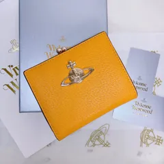 【最新作✨️金運アップカラー 】高級感オーブ Vivienne Westwood 二つ折り財布 マスタードイエロー