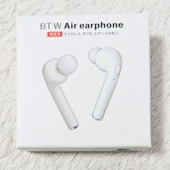 【良品】Bluetooth  ワイヤレス ダブル エアー イヤホン 両耳用 Earphone 黒 ブラック