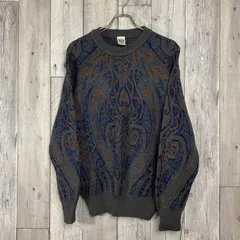 【 OLD Modigliani 90s モディリアーニ 】総柄 ヴィンテージ ニット セーター L