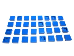 レゴ★未使用！青色の１×１タイル３２点セット