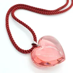 ✨Baccarat バカラ ハート ネックレス チョーカー 未使用 ピンク✨ 極美品✨バカラ クリスタルガラス ハート ネックレス チョーカー