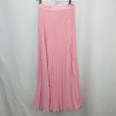 ◇ ⊂ ◎ ●未使用● ZARA ザラ プリーツ ロング丈 フレア スカート サイズUSA XS ピンク レディース E  【1505220013841】