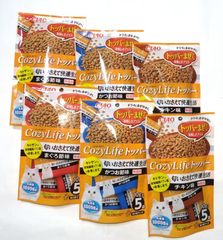 【　MIXI３個が２セット　】Ｃｏｚｙ Ｌｉｆｅ　トッパー　１パック（１０ｇ×５袋）×３種類各２個づつ・計６個が１セット　チャオ　いなば