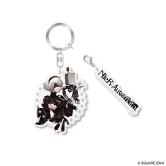 ニーアオートマタ 2B ポッド042 メタルランナーリング キーホルダー ニーアオートマタ 2B ポッド042 メタルランナーリング