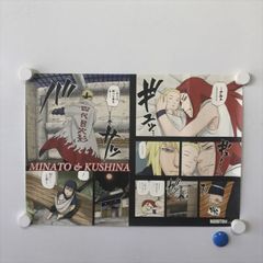 A59490 ◆ナルト疾風伝　波風ミナト　うずまきクシナ A3サイズ ポスター 