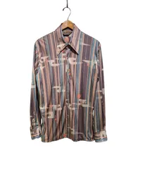 70s〜 unknown レトロ総柄　Nylonshirt