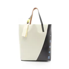 マルニ MARNI トートバッグ Tribecaショッピングバッグ SHMQ0037A2P7948ZO824 ホワイト/ブラック レザー トートバッグ レディース 新品のサムネイル