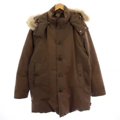 モンクレール MONCLER 茶タグ ダウンコート ロング ジップアップ フード付き ファー 2 茶 /BMのサムネイル