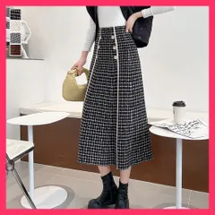 【スタッフおすすめ！】 フレアスカートニットスカートハイウエスト ひざ下丈 大人脚長/ミディアム丈ニット/冬服ロング丈お洒落 レディース Aラインスカート ボリュー おすすめ おしゃれ　かわいい　人気 89JUYI-002
