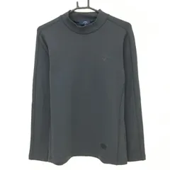 【美品】キャロウェイ 長袖ハイネックシャツ 黒 裏起毛 胸ロゴ メンズ M ゴルフウェア Callaway