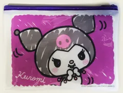 【456円ショップ】　クロミ　クレヨンタッチ　ファスナーポーチ